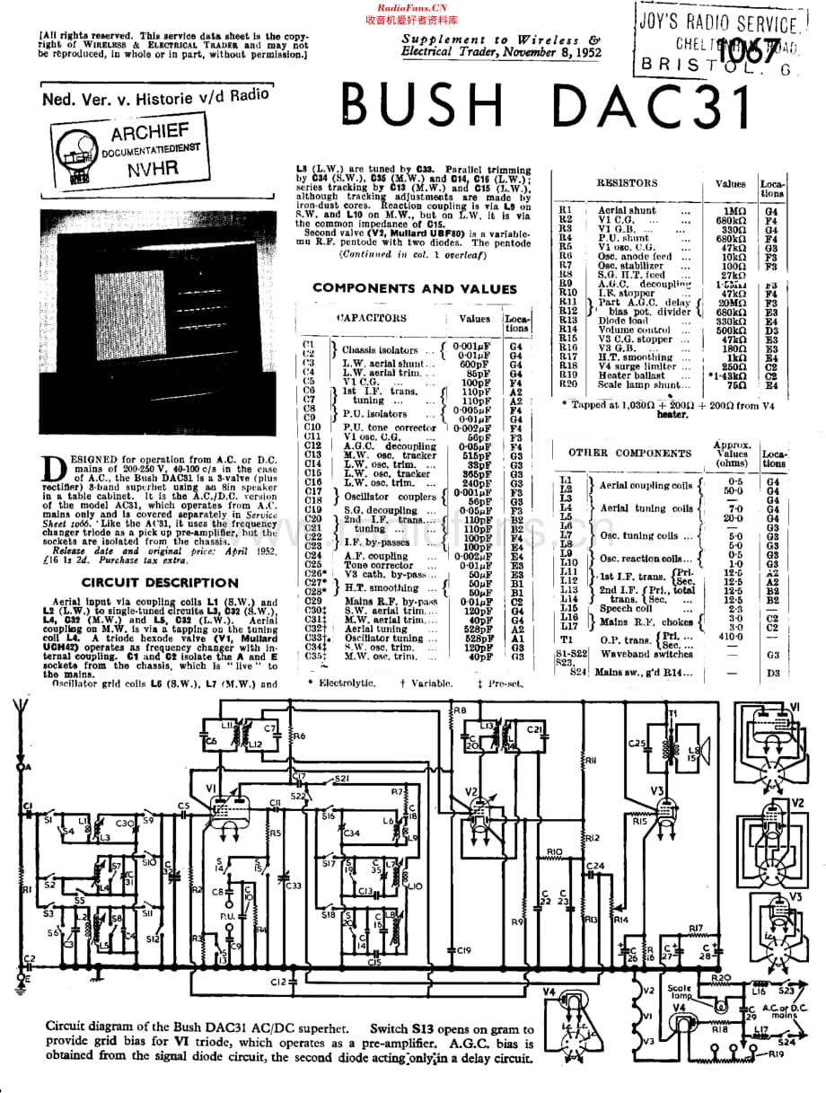 Bush_DAC31维修电路原理图.pdf_第1页