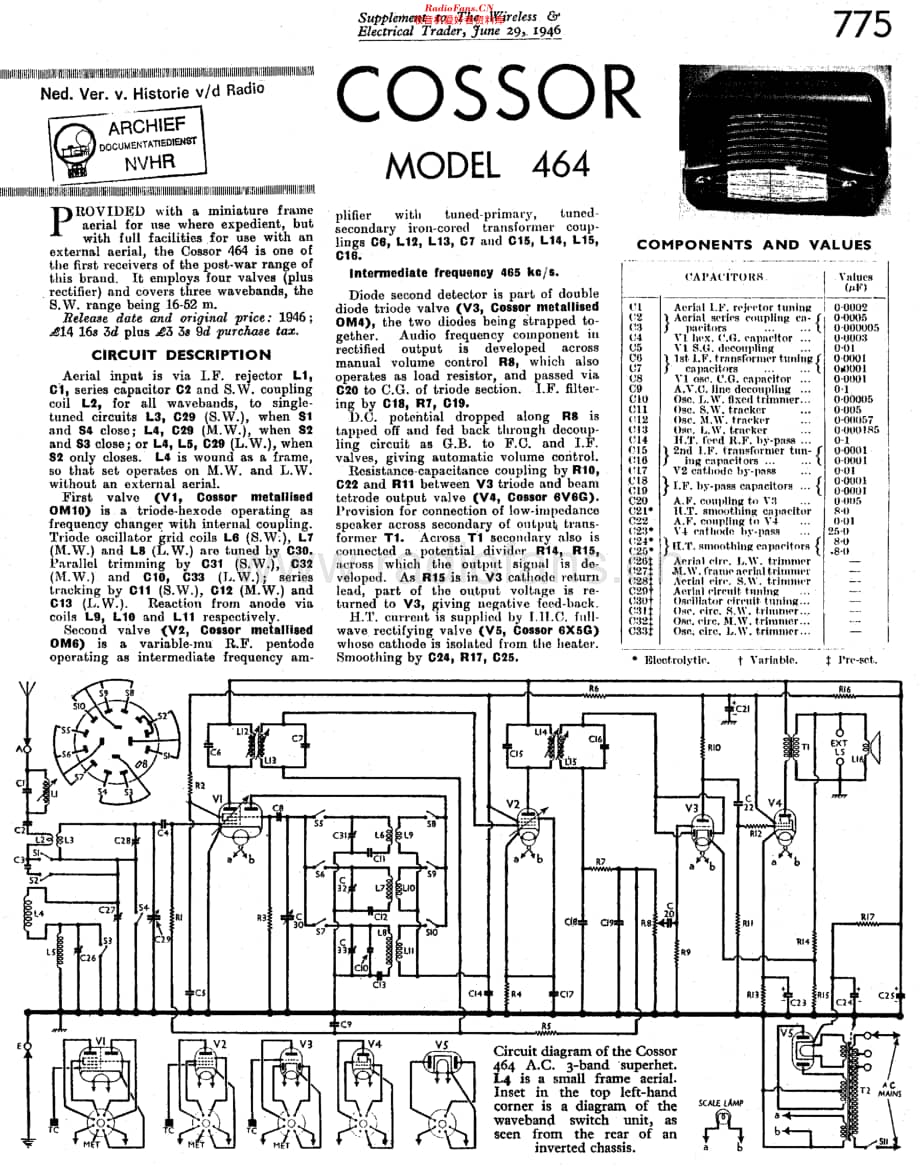 Cossor_464AC维修电路原理图.pdf_第1页