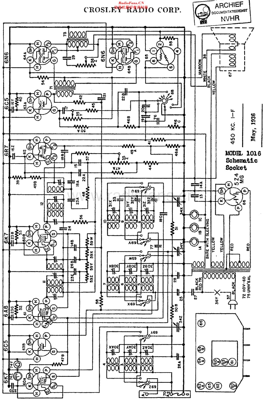 Crosley_1016维修电路原理图.pdf_第1页