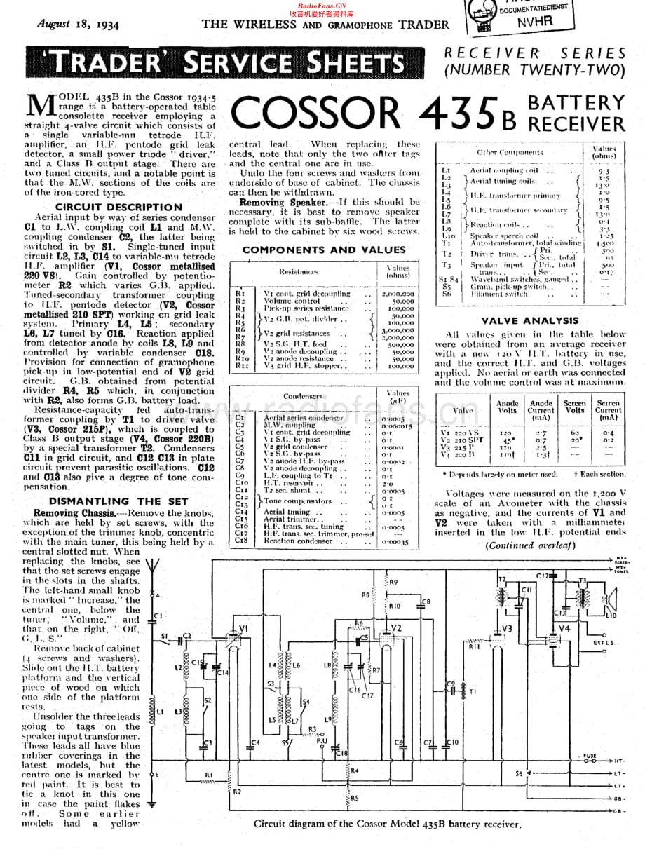 Cossor_435B维修电路原理图.pdf_第1页