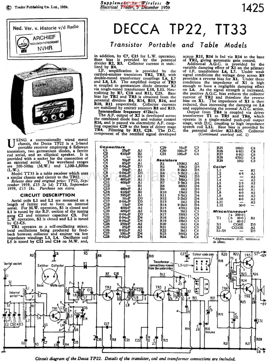Decca_TP22维修电路原理图.pdf_第1页