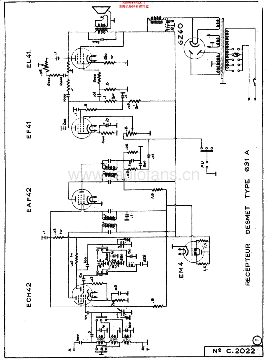 Desmet_631维修电路原理图.pdf_第1页