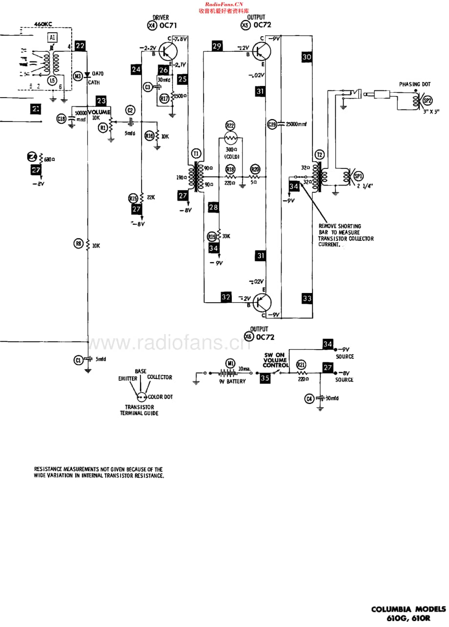 Columbia_610维修电路原理图.pdf_第3页