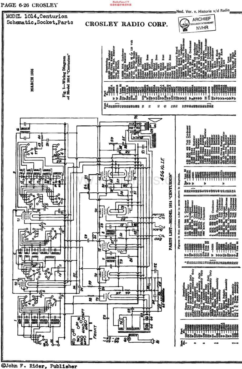 Crosley_1014维修电路原理图.pdf_第1页