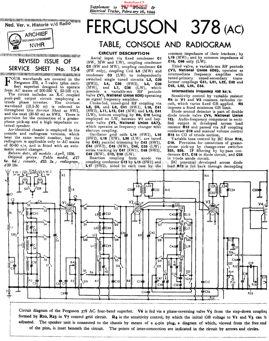 Ferguson_378维修电路原理图.pdf_第1页