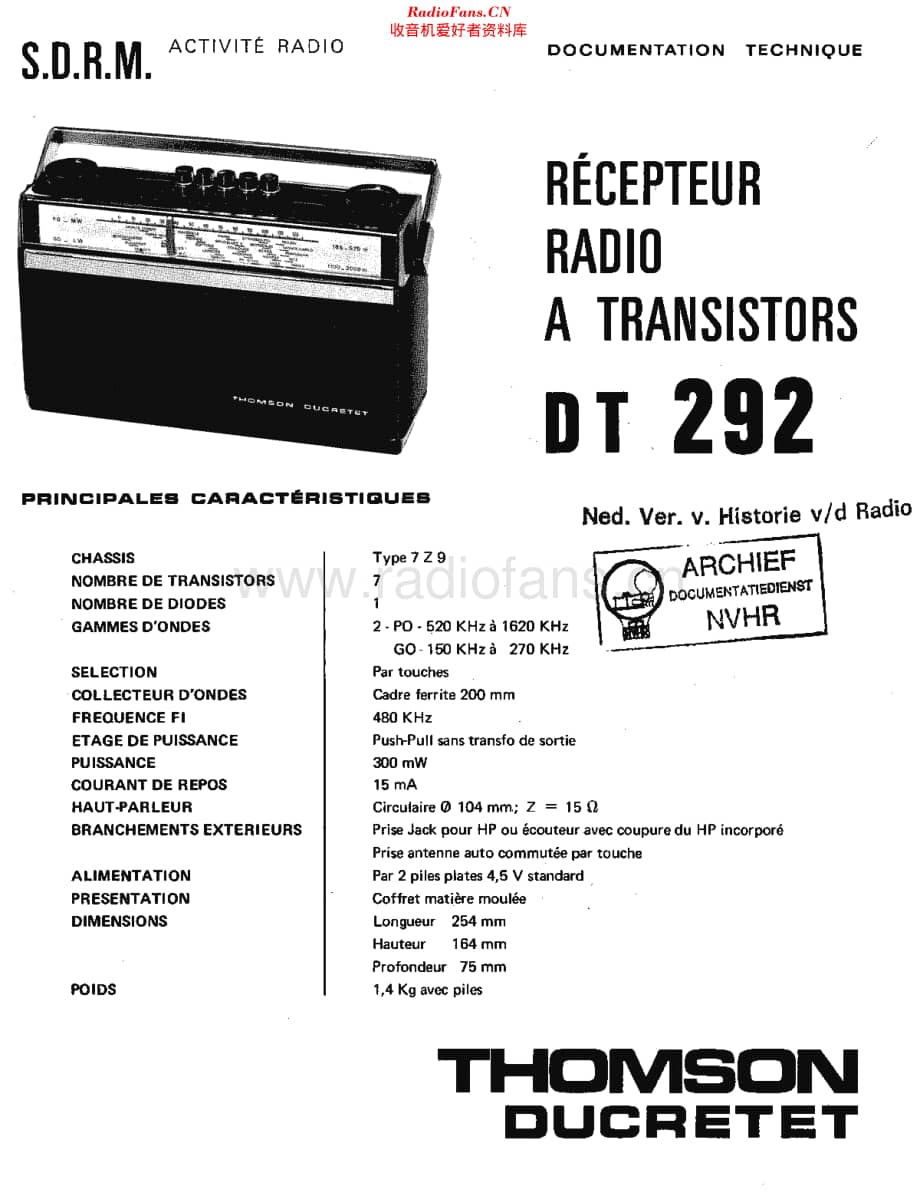 Ducretet_DT292维修电路原理图.pdf_第1页