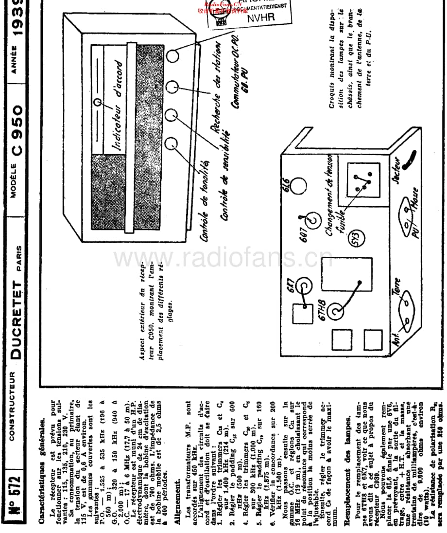 Ducretet_C950维修电路原理图.pdf_第1页