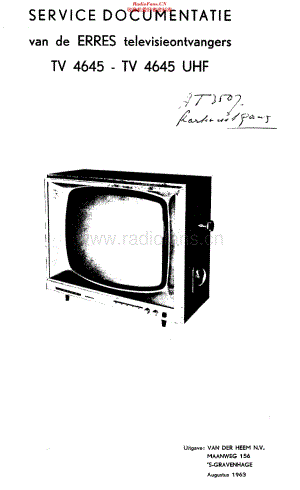 Erres_TV4645维修电路原理图.pdf