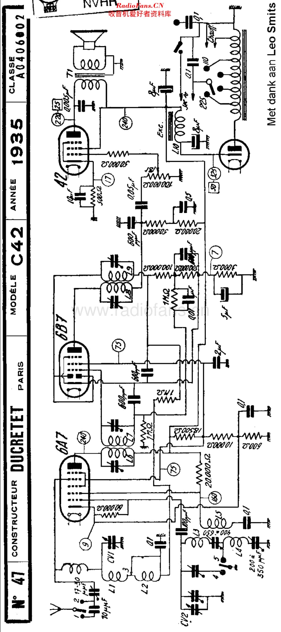 Ducretet_C42维修电路原理图.pdf_第1页