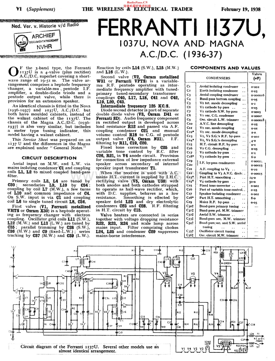 Ferranti_1137U维修电路原理图.pdf_第1页