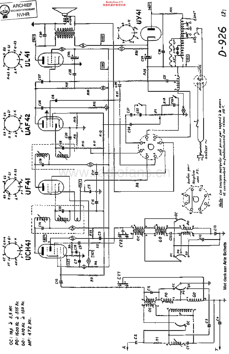 Ducretet_D926维修电路原理图.pdf_第1页