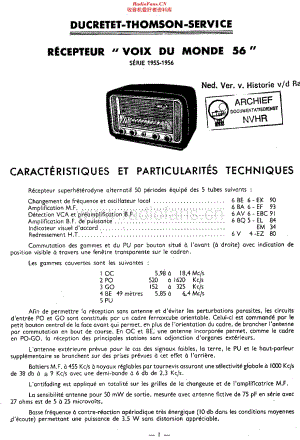 Ducretet_VoixDuMonde56维修电路原理图.pdf