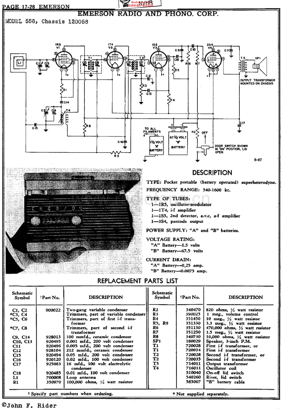 Emerson_558维修电路原理图.pdf_第1页