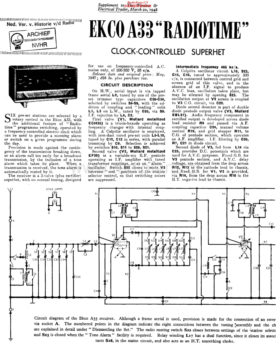 Ekco_A33维修电路原理图.pdf_第1页