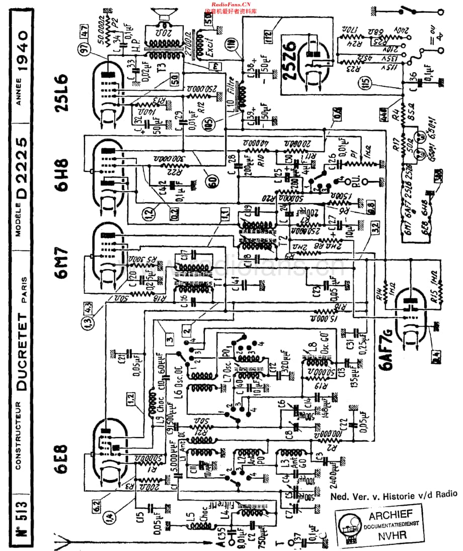 Ducretet_D2225维修电路原理图.pdf_第1页