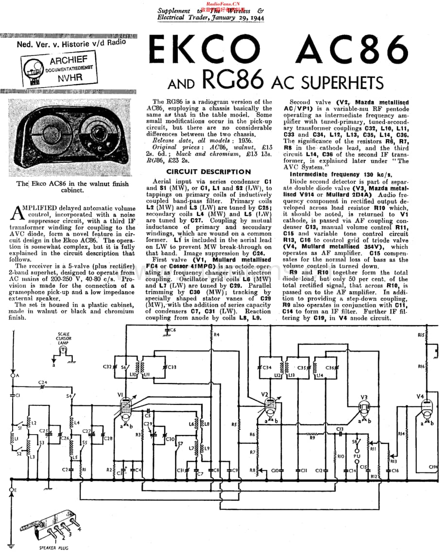 Ekco_AC86维修电路原理图.pdf_第1页