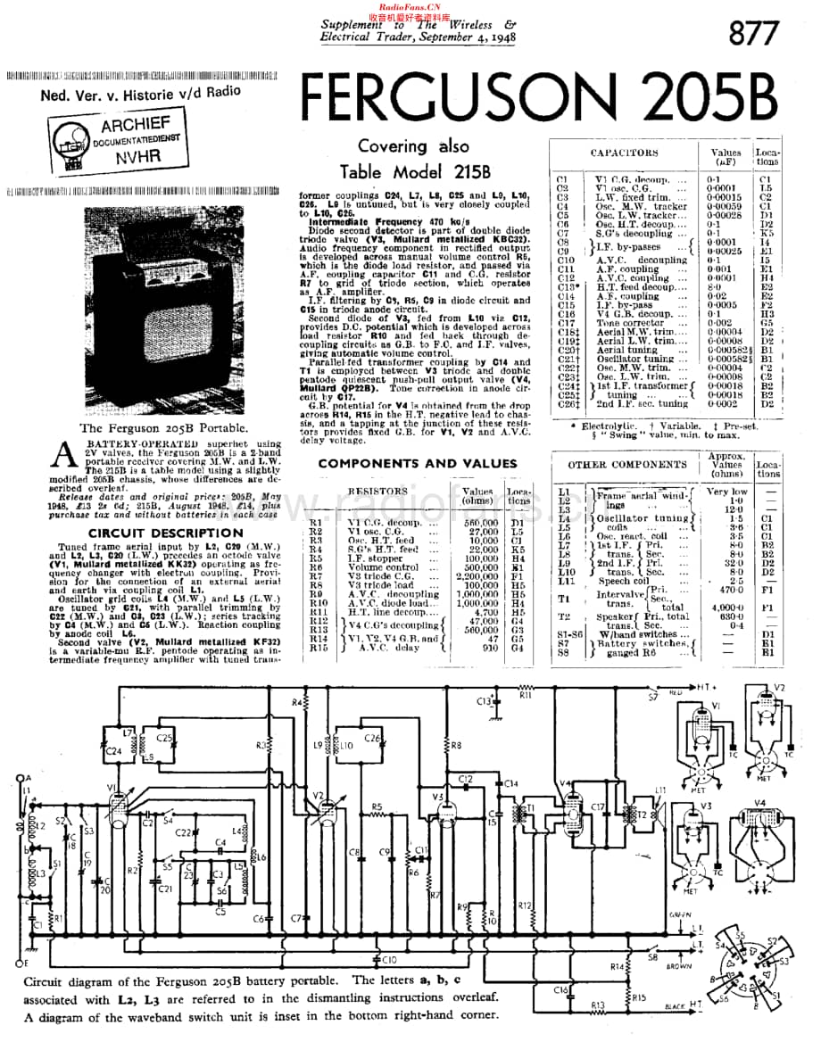Ferguson_205B维修电路原理图.pdf_第1页