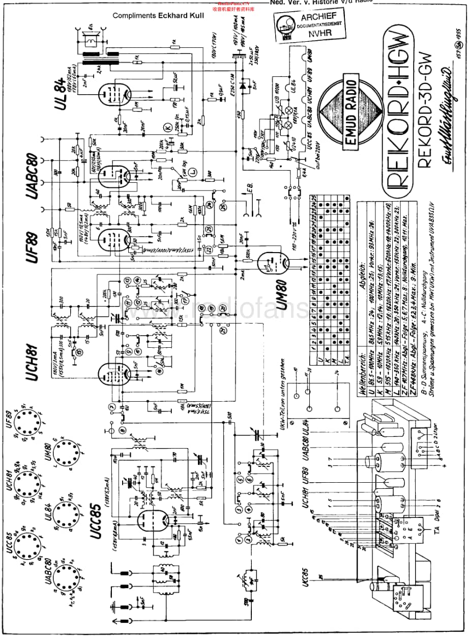 Emud_Rekord3DGW维修电路原理图.pdf_第1页