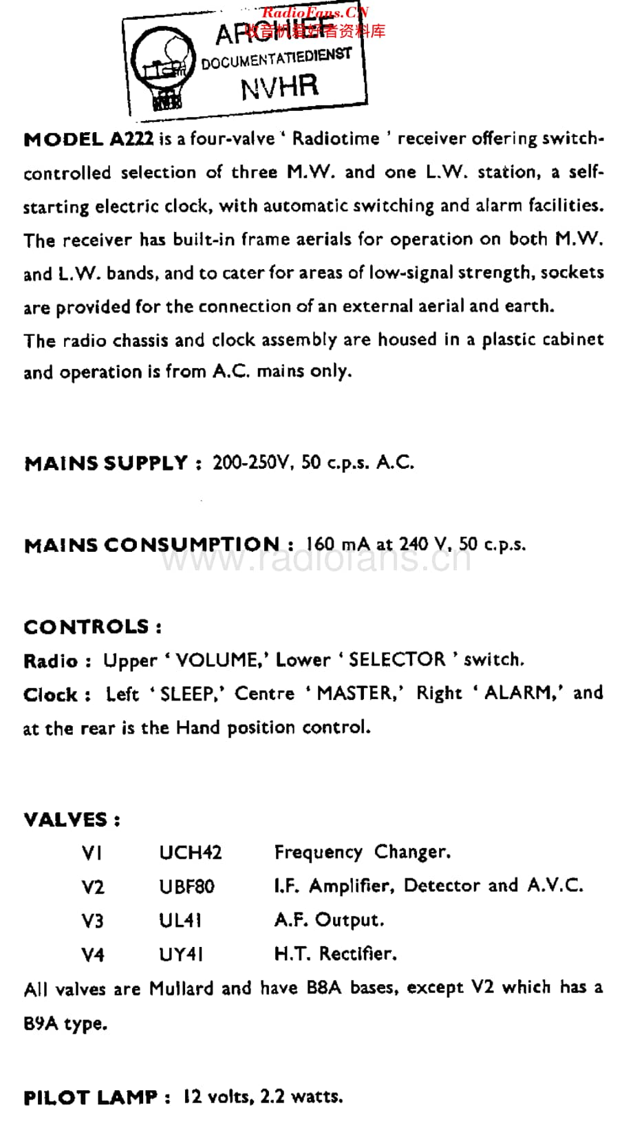 Ekco_A222维修电路原理图.pdf_第1页