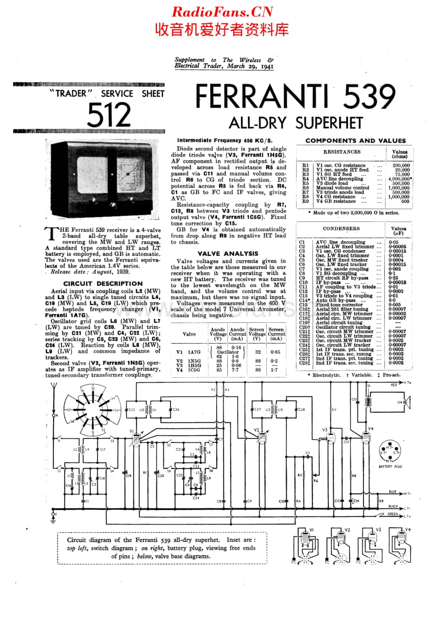 Ferranti_539维修电路原理图.pdf_第1页