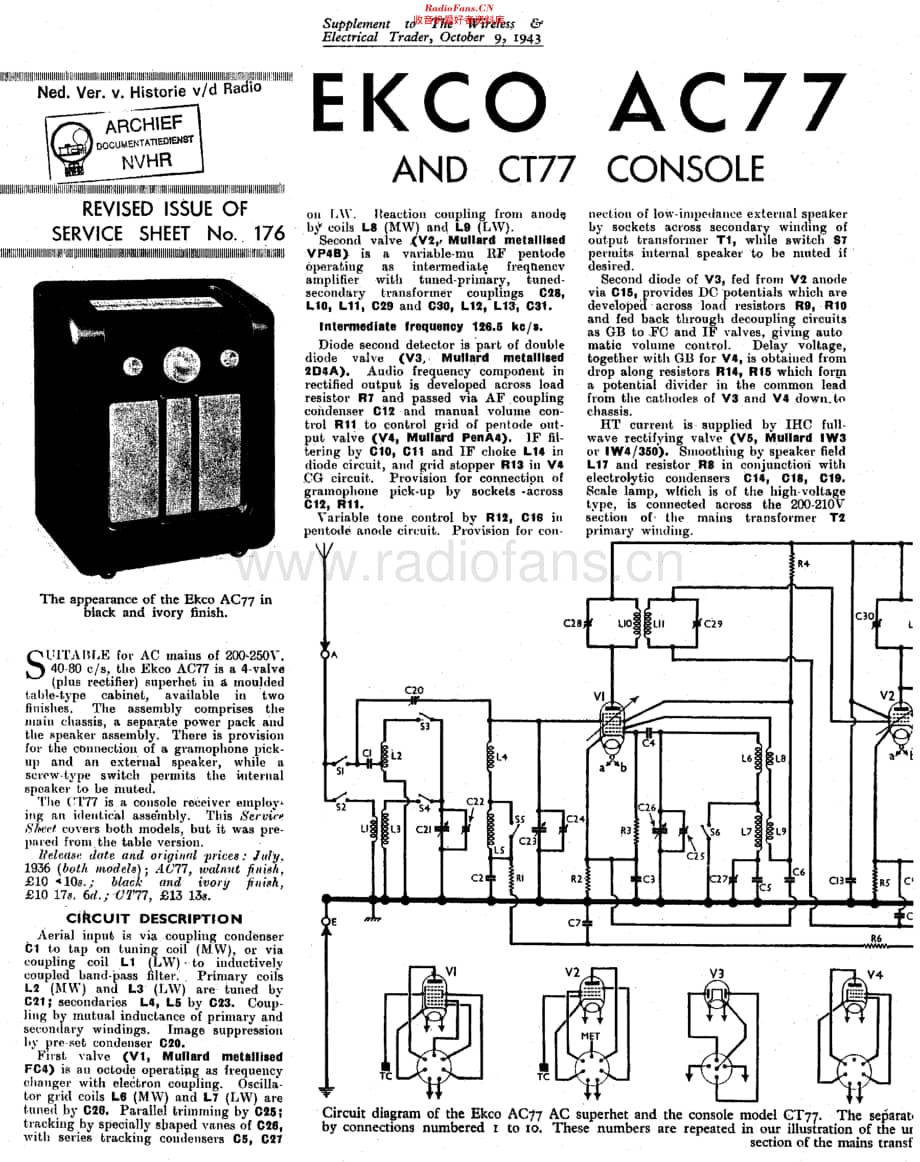 Ekco_AC77维修电路原理图.pdf_第1页