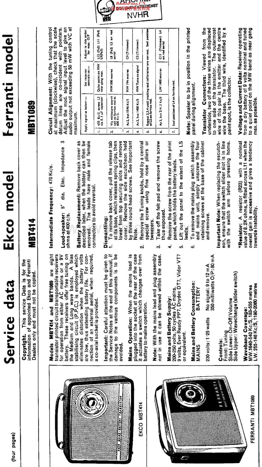 Ekco_MBT414维修电路原理图.pdf_第1页