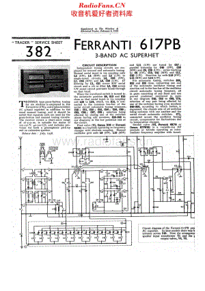 Ferranti_617PB维修电路原理图.pdf