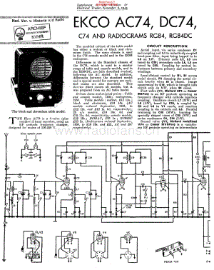 Ekco_AC74维修电路原理图.pdf
