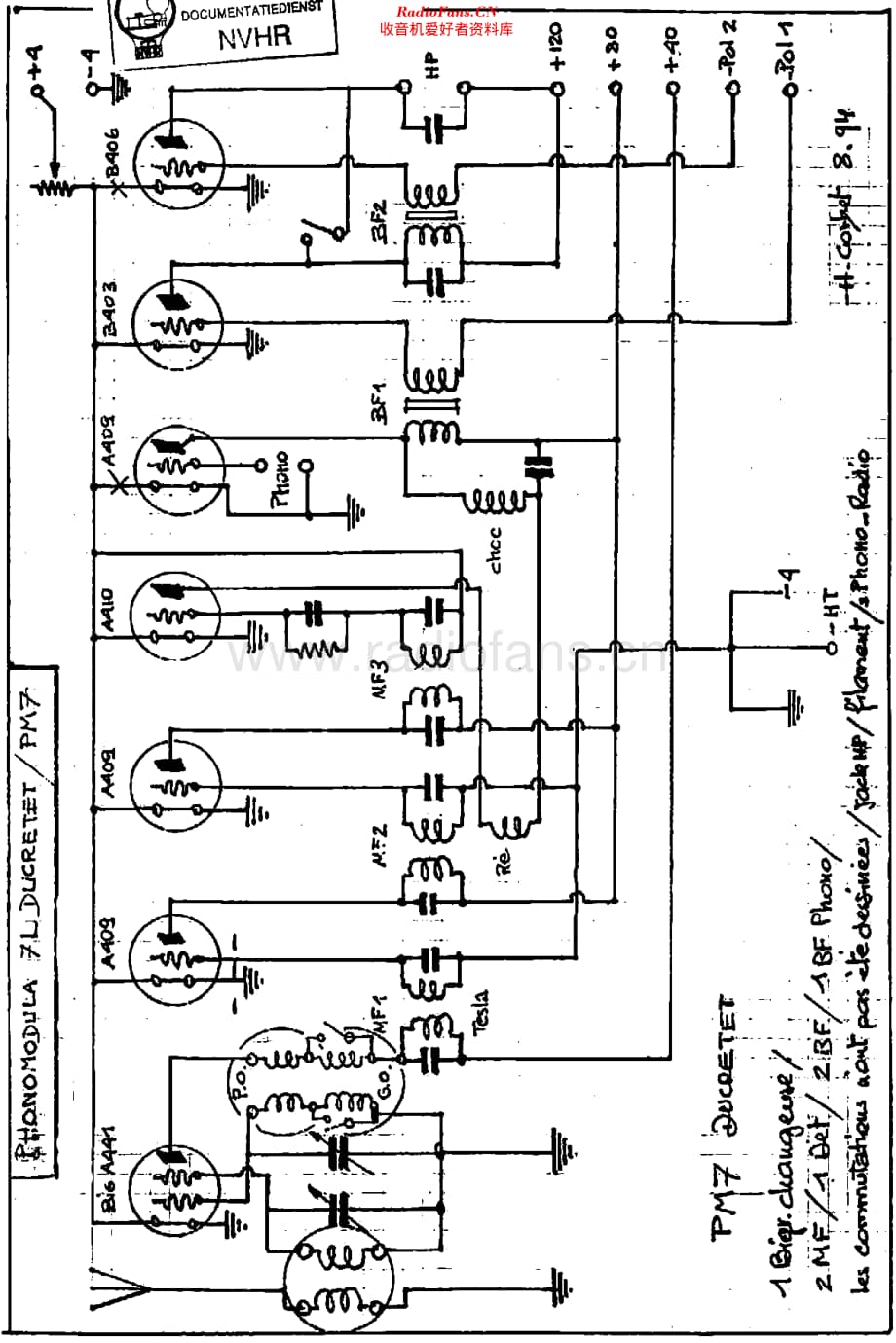 Ducretet_PM7维修电路原理图.pdf_第1页