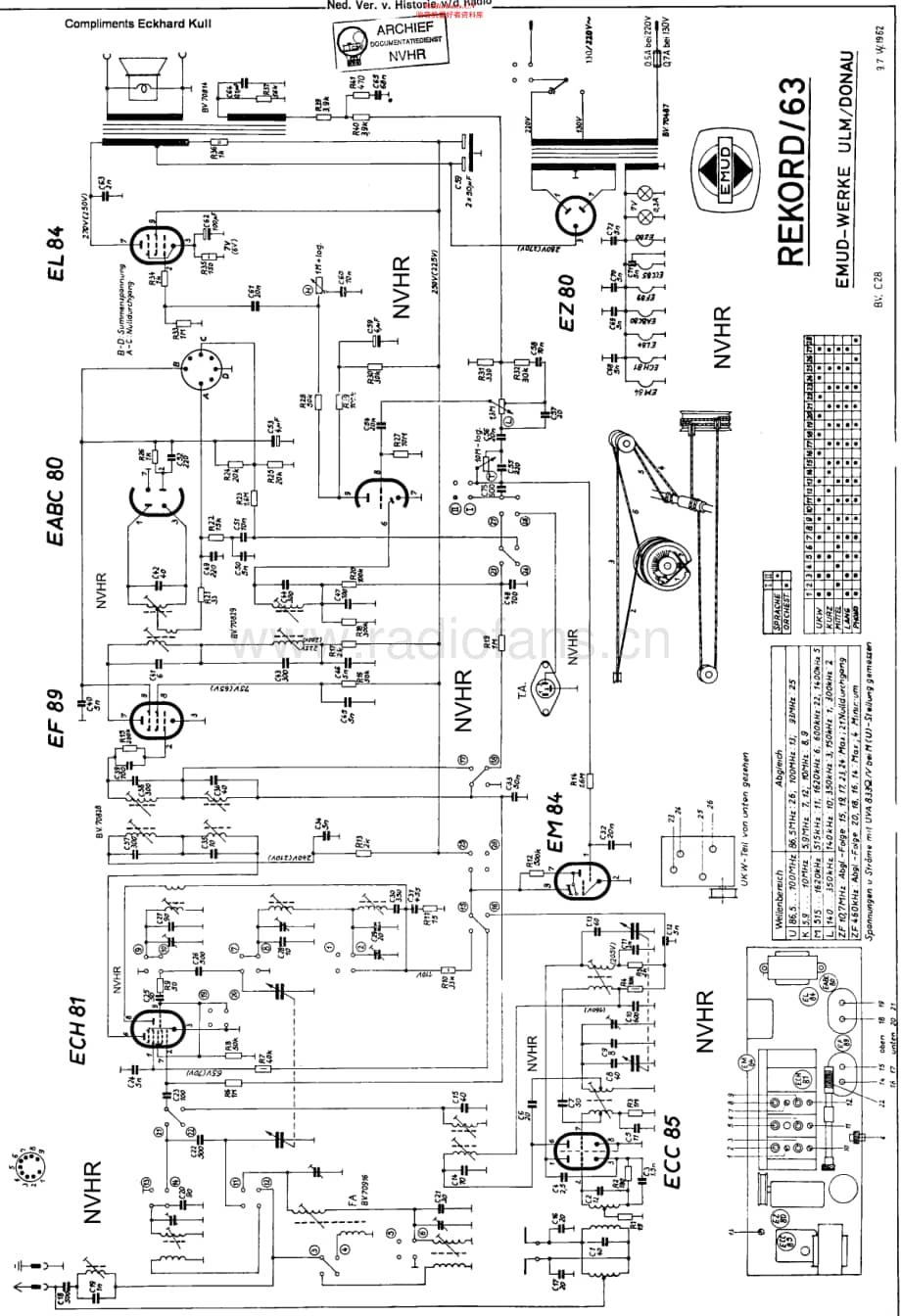 Emud_63Rekord维修电路原理图.pdf_第1页