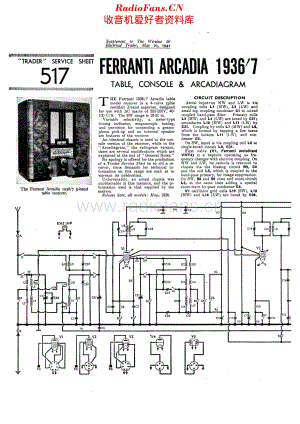 Ferranti_Arcadia36维修电路原理图.pdf