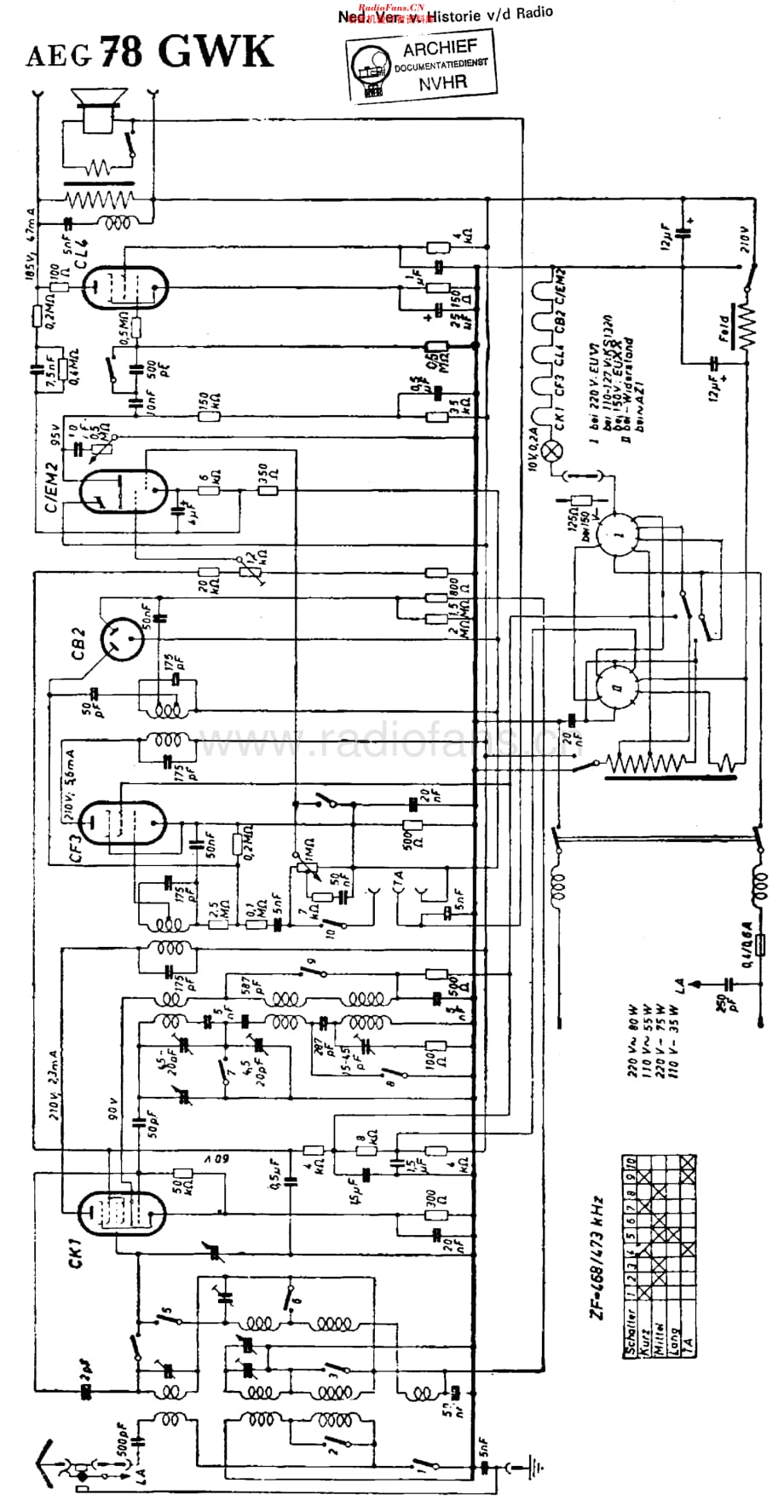 AEG_78GWK维修电路原理图.pdf_第1页