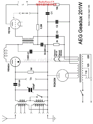 AEG_201W维修电路原理图.pdf