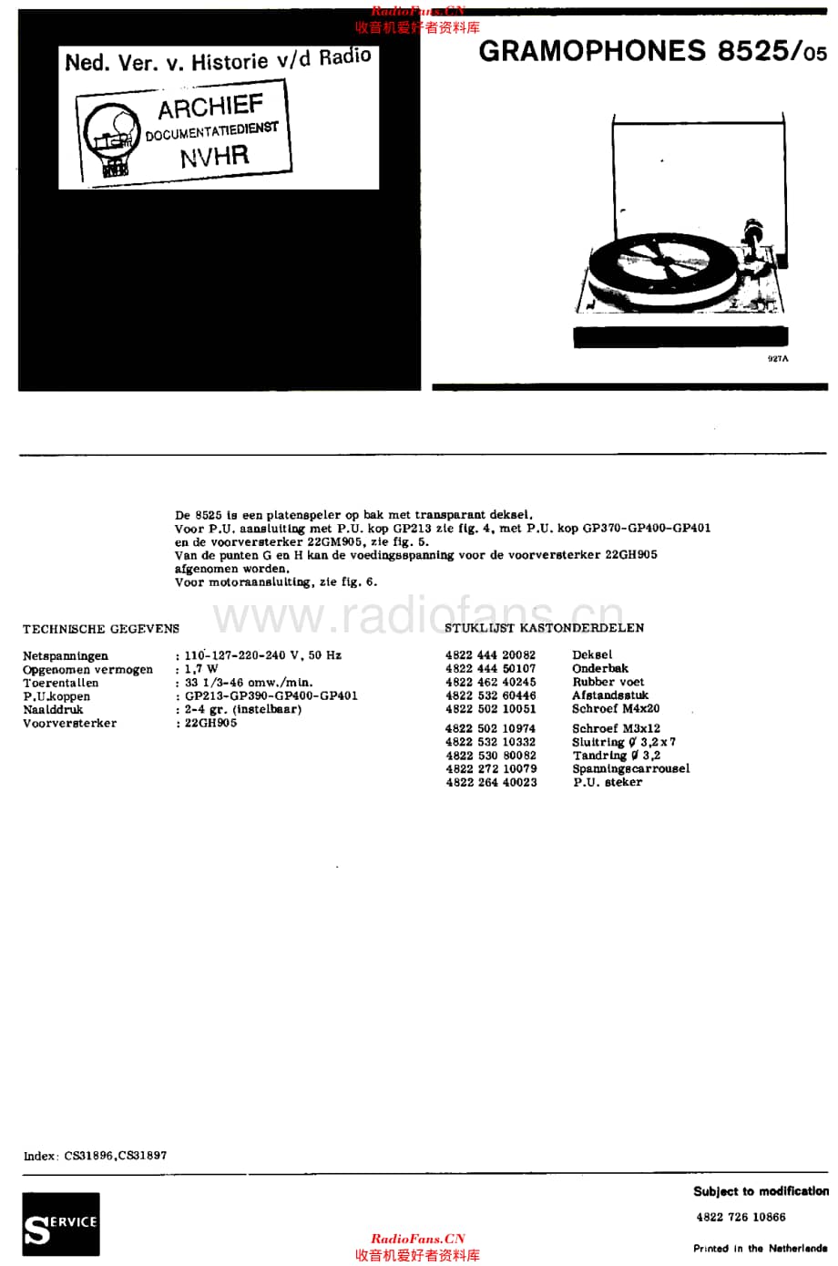 Aristona_SA8525维修电路原理图.pdf_第1页