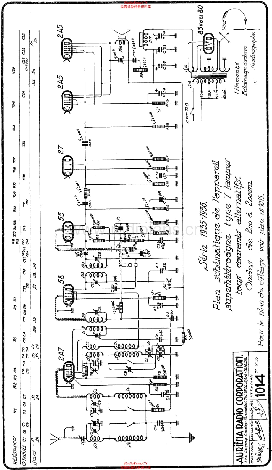 Auriema_7Lampes35维修电路原理图.pdf_第1页