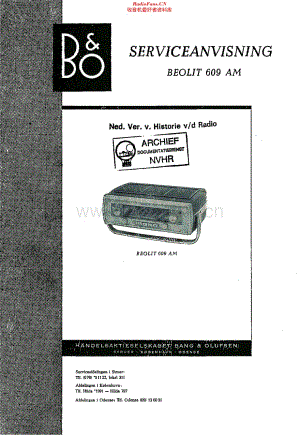 B&O_Beolit609AM维修电路原理图.pdf