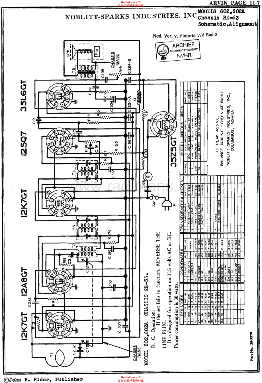 Arvin_602维修电路原理图.pdf_第1页