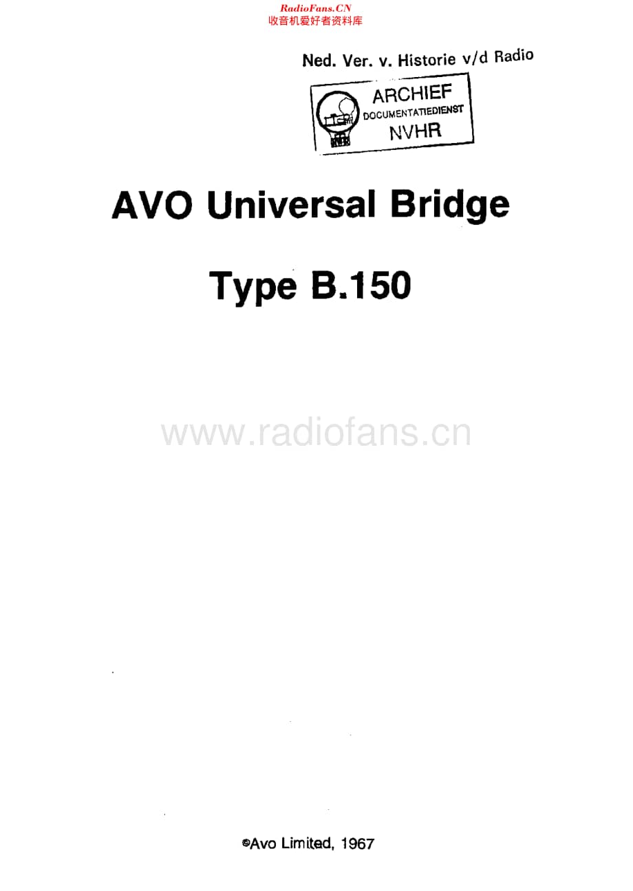 AVO_B150维修电路原理图.pdf_第1页