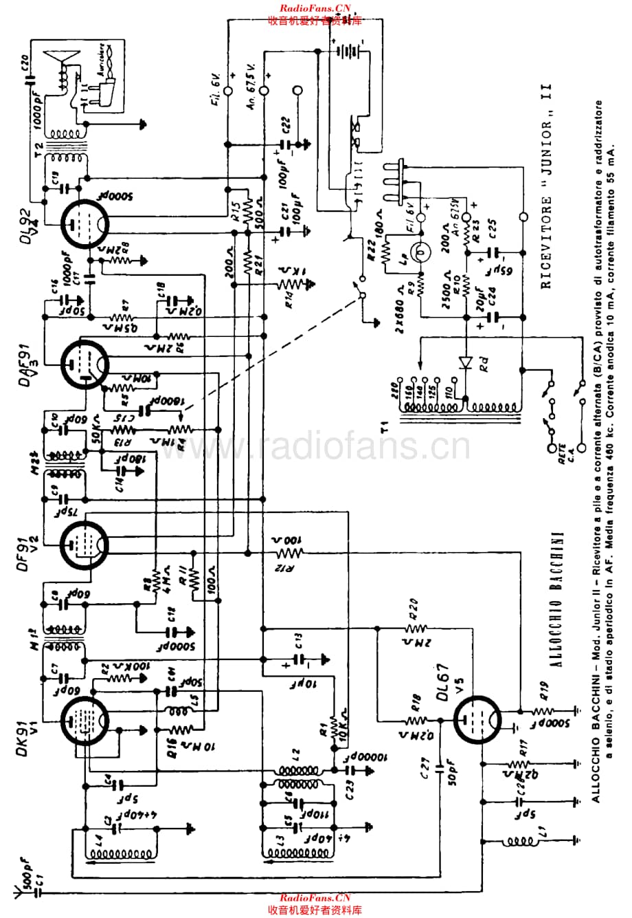 AllocchioBacchini_JuniorII维修电路原理图.pdf_第1页