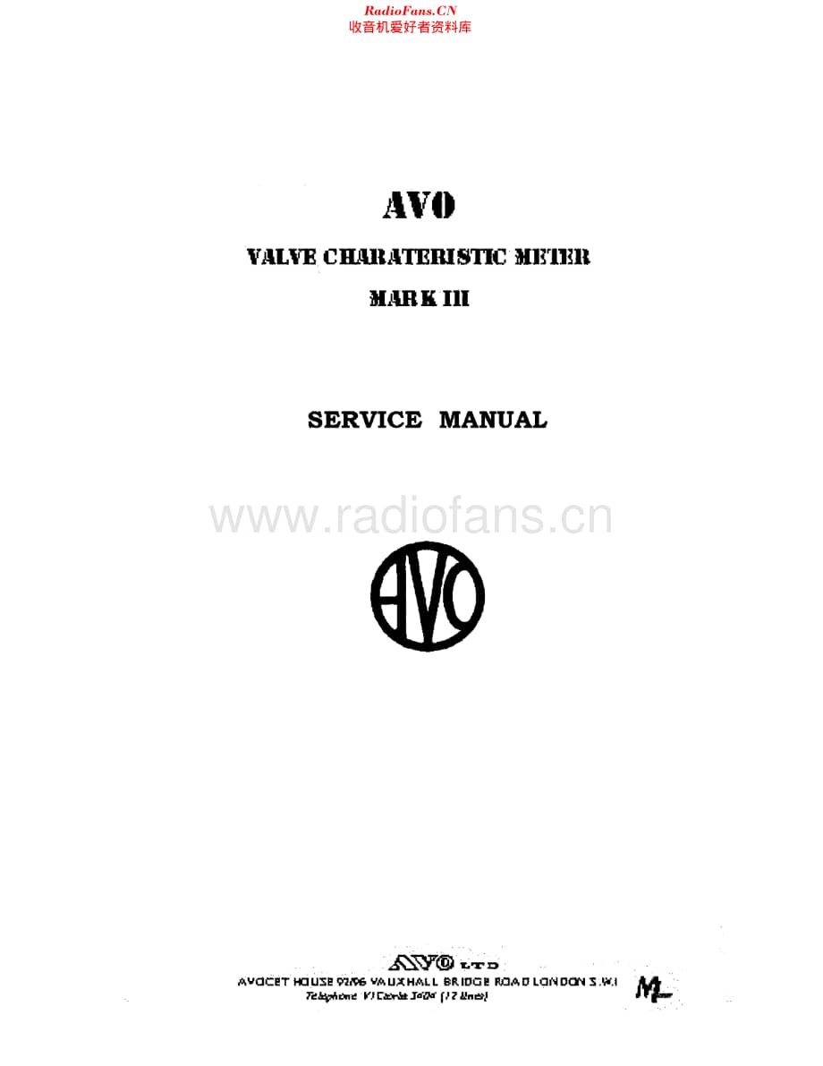 AVO_VCMMkIII-old维修电路原理图.pdf_第1页