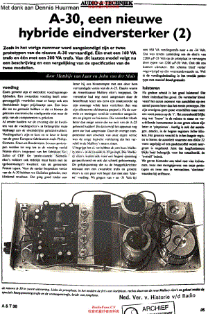 Audio&Techniek_A30维修电路原理图.pdf
