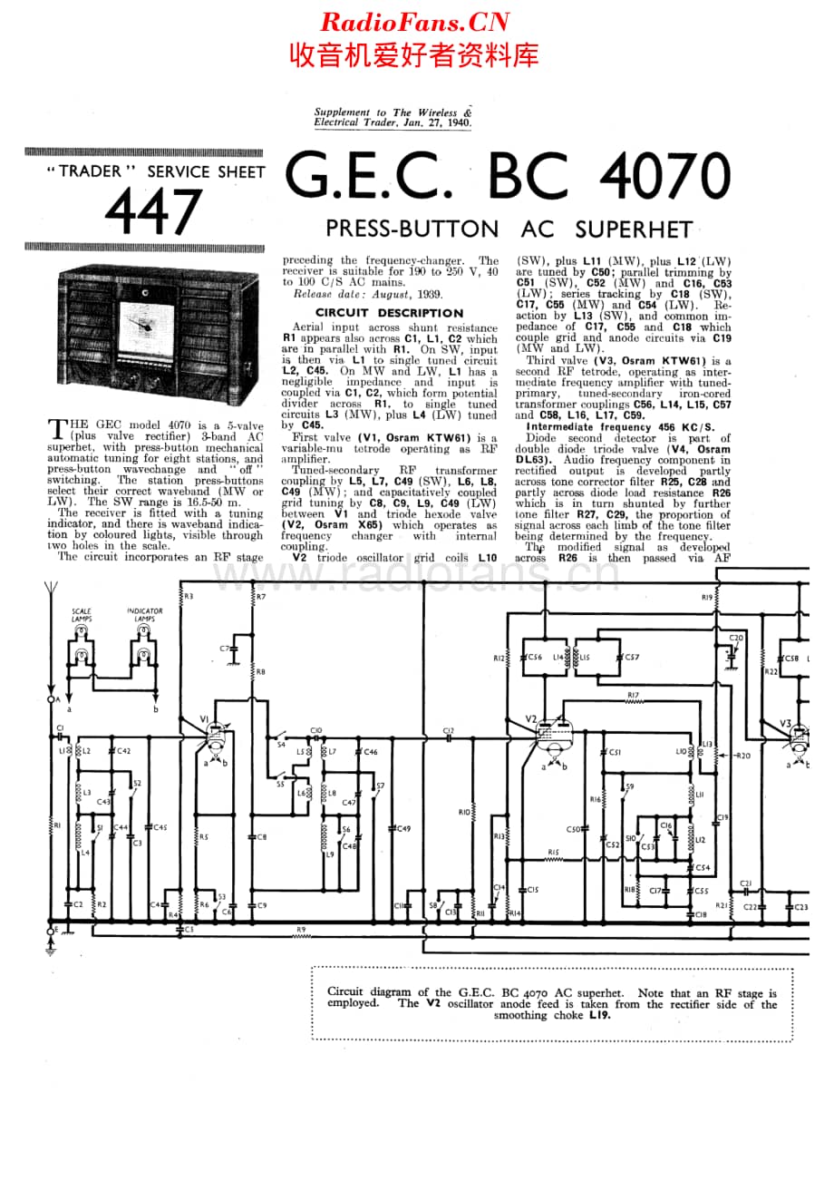 Gecophone_BC4070维修电路原理图.pdf_第1页