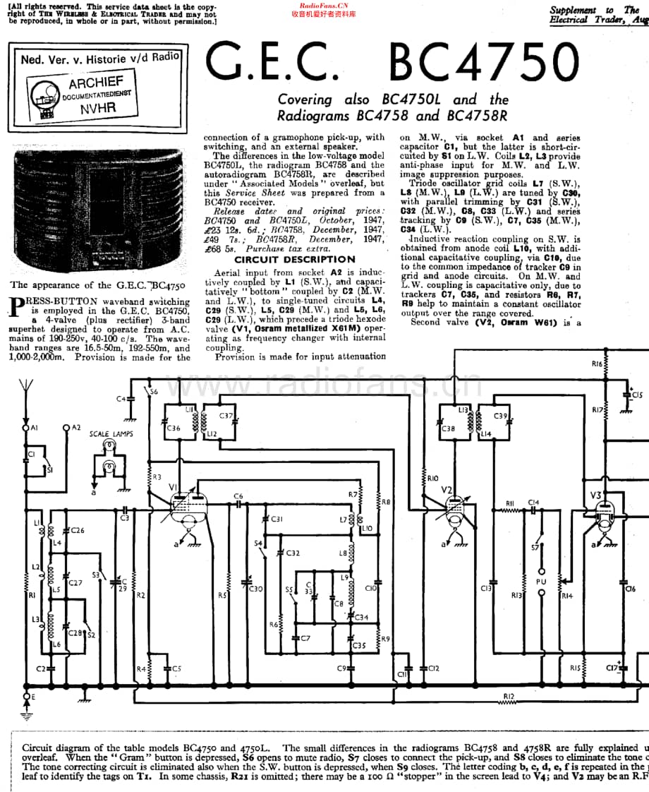 Gecophone_BC4750维修电路原理图.pdf_第1页