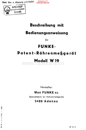 Funke_W19维修电路原理图.pdf