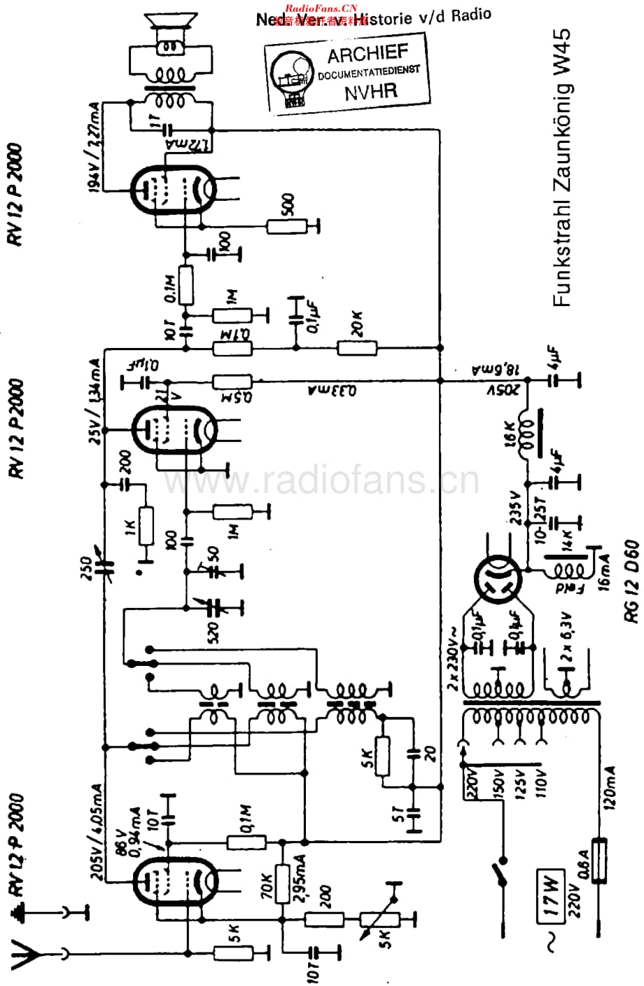 Funkstrahl_W45维修电路原理图.pdf_第1页