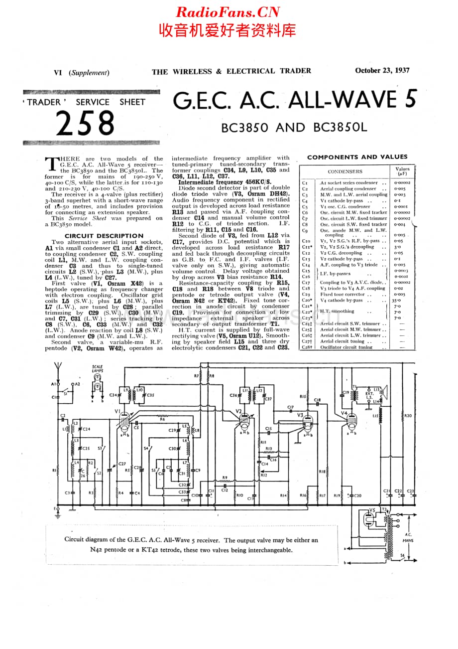 Gecophone_BC3850维修电路原理图.pdf_第1页
