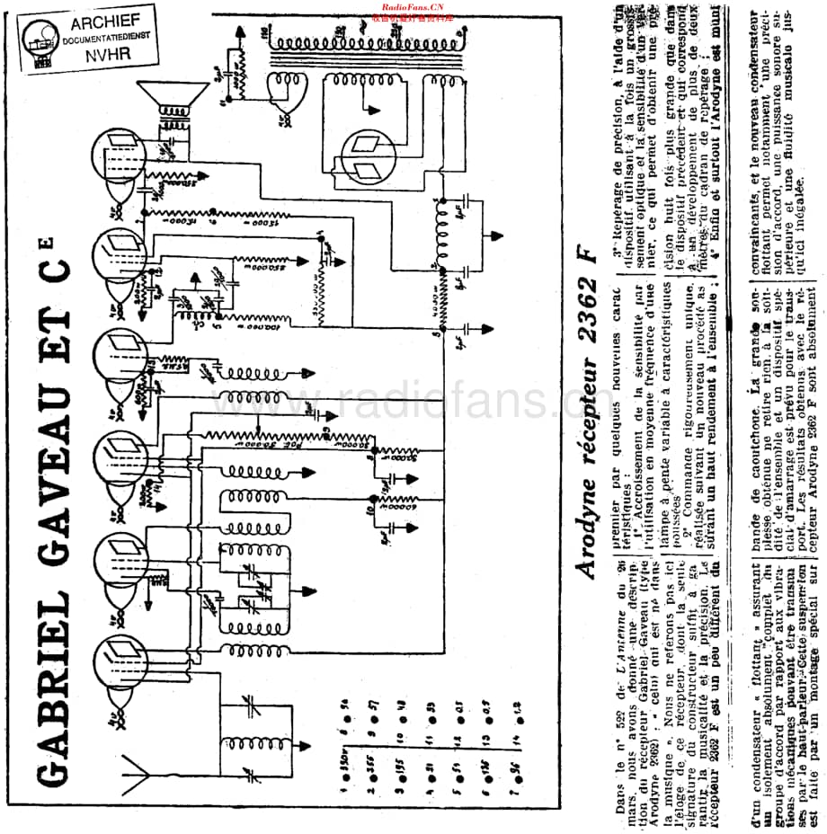 Gaveau_2362F维修电路原理图.pdf_第1页