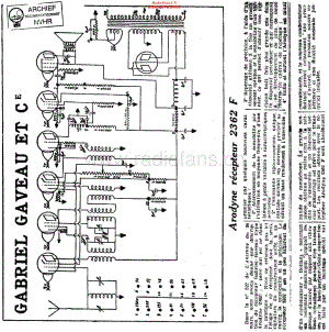Gaveau_2362F维修电路原理图.pdf