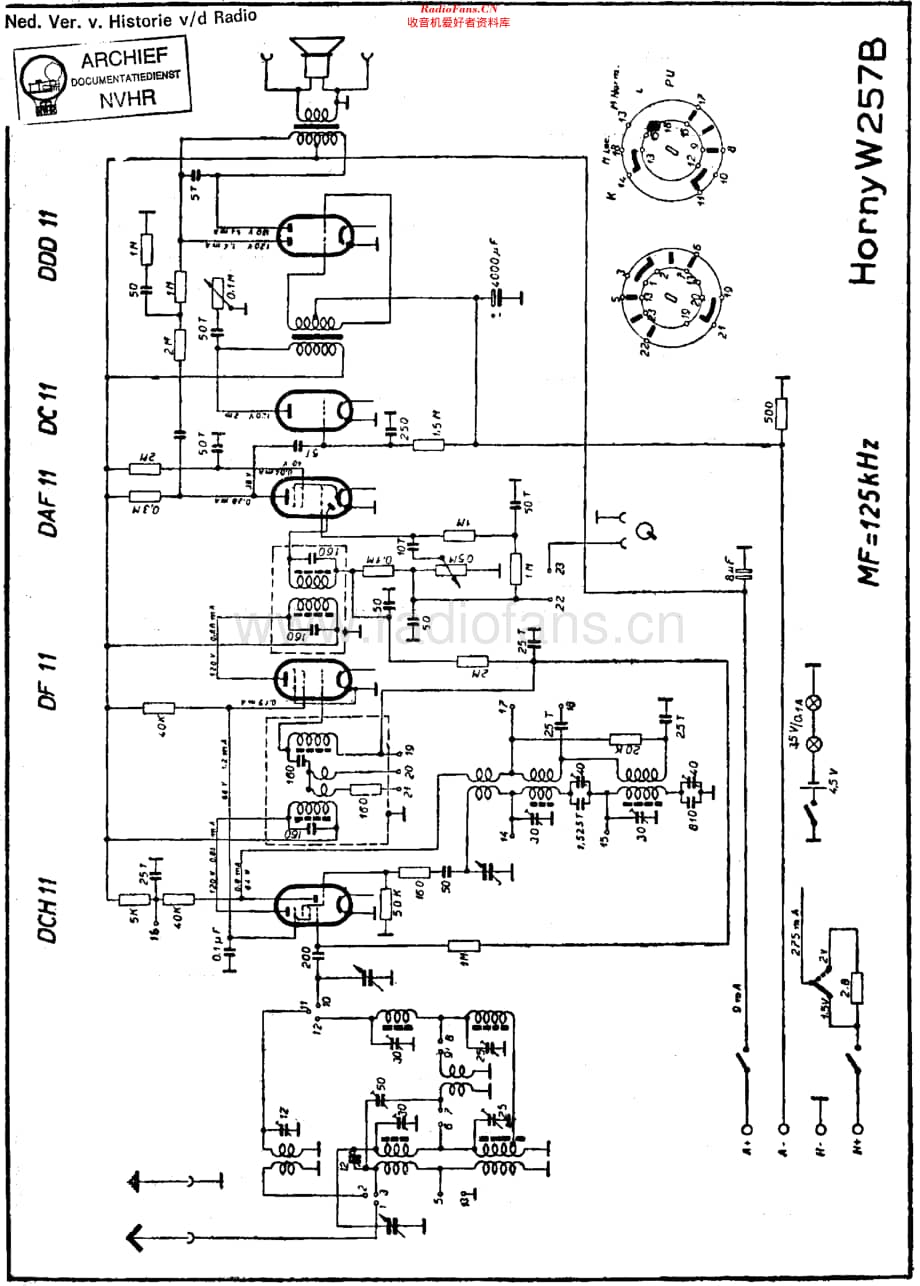 Hornyphon_W257B维修电路原理图.pdf_第1页