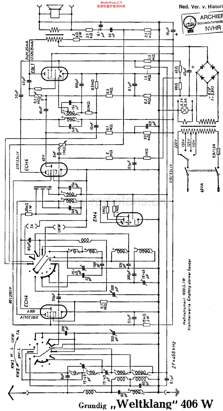 Grundig_406W维修电路原理图.pdf_第1页